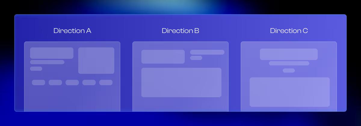 Design Direction Exploration through Home Page