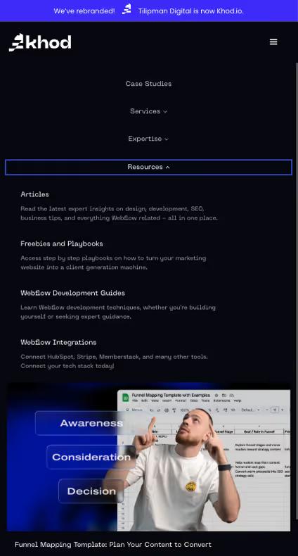 Khod Mobile Navigation