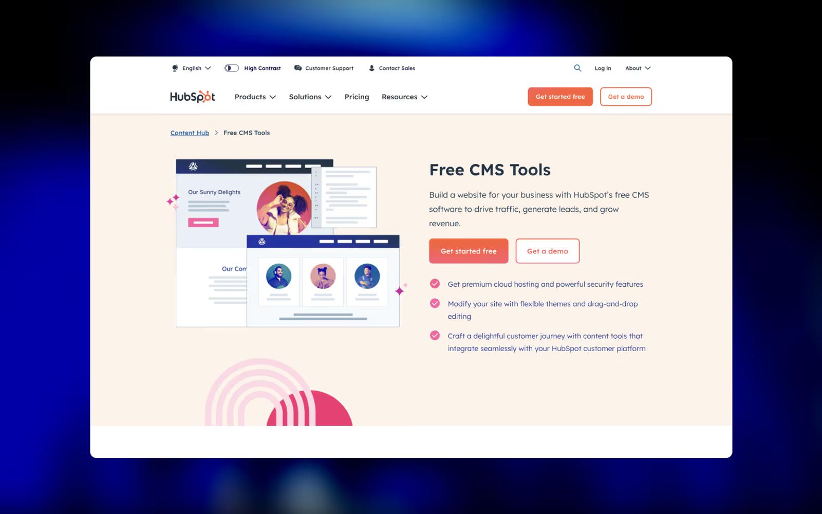 Drupal Alternative #7: HubSpot CMS