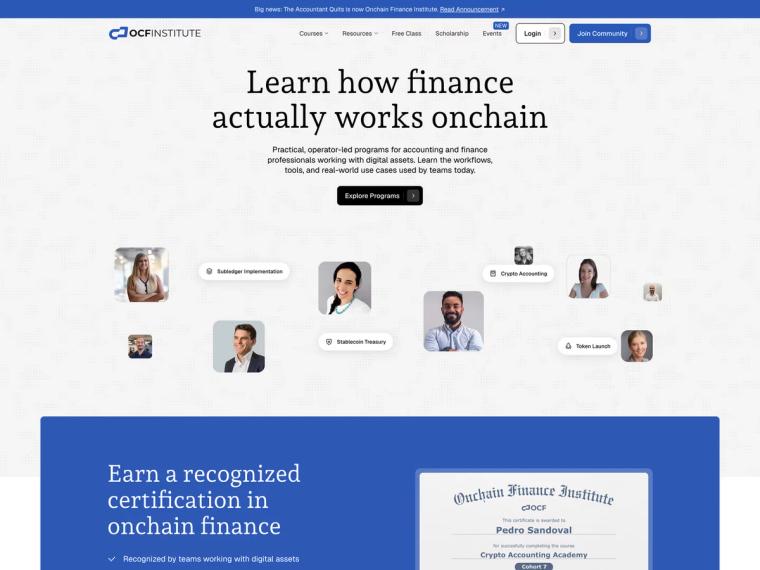 On-Chain Finance Institute: Splitting the Brand Without Losing the Traffic Case Study