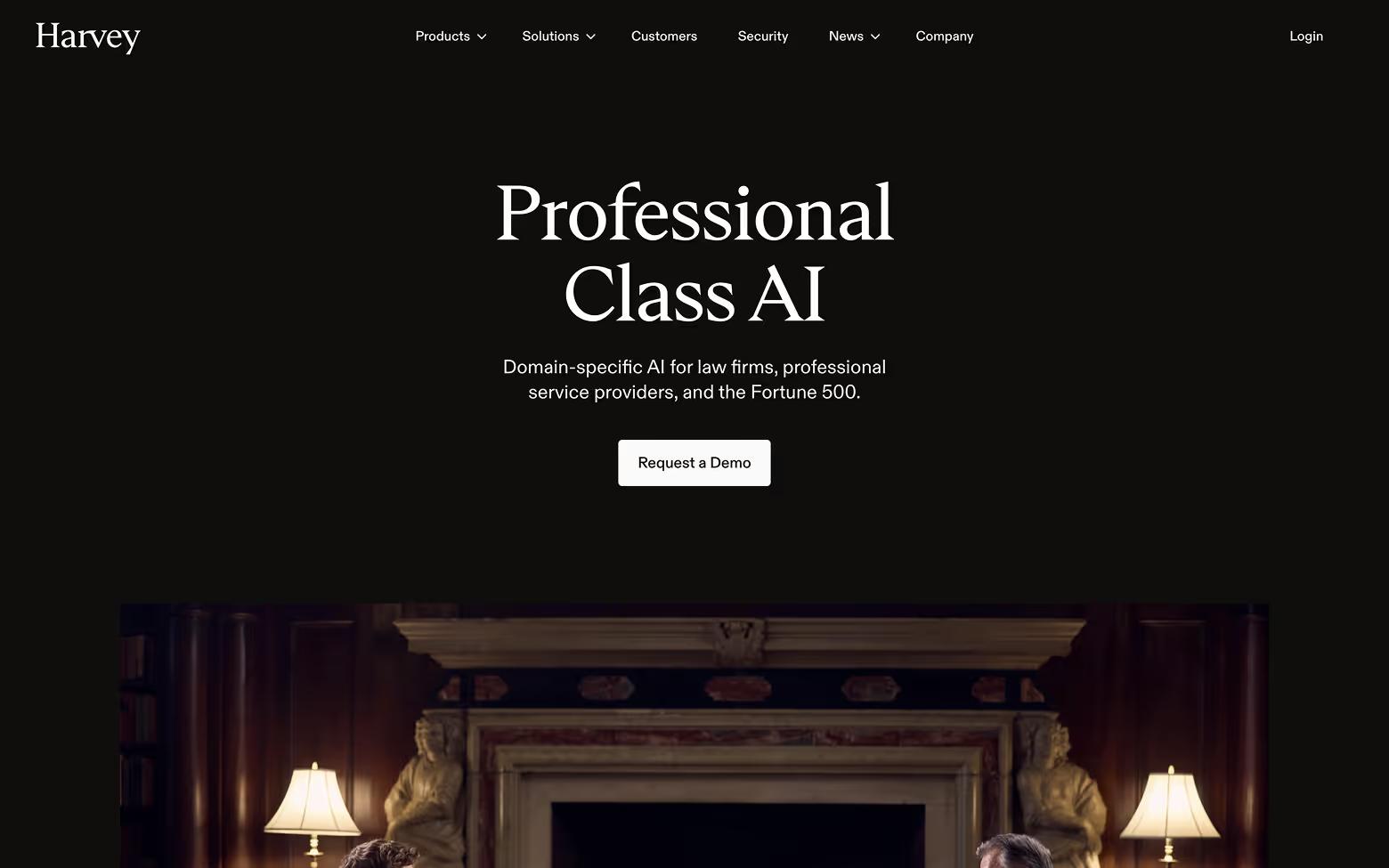 AI Website Example 13: Harvey.ai