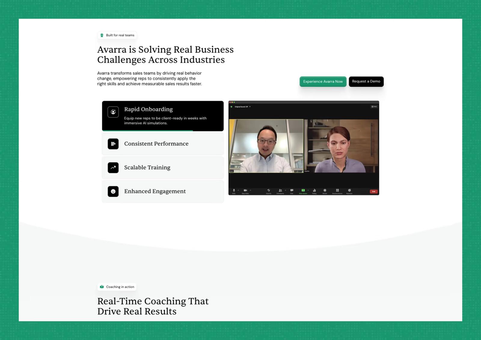 Avarra.ai: Website Revamp That Drove 10 Qualified Leads per Day project screenshot 8