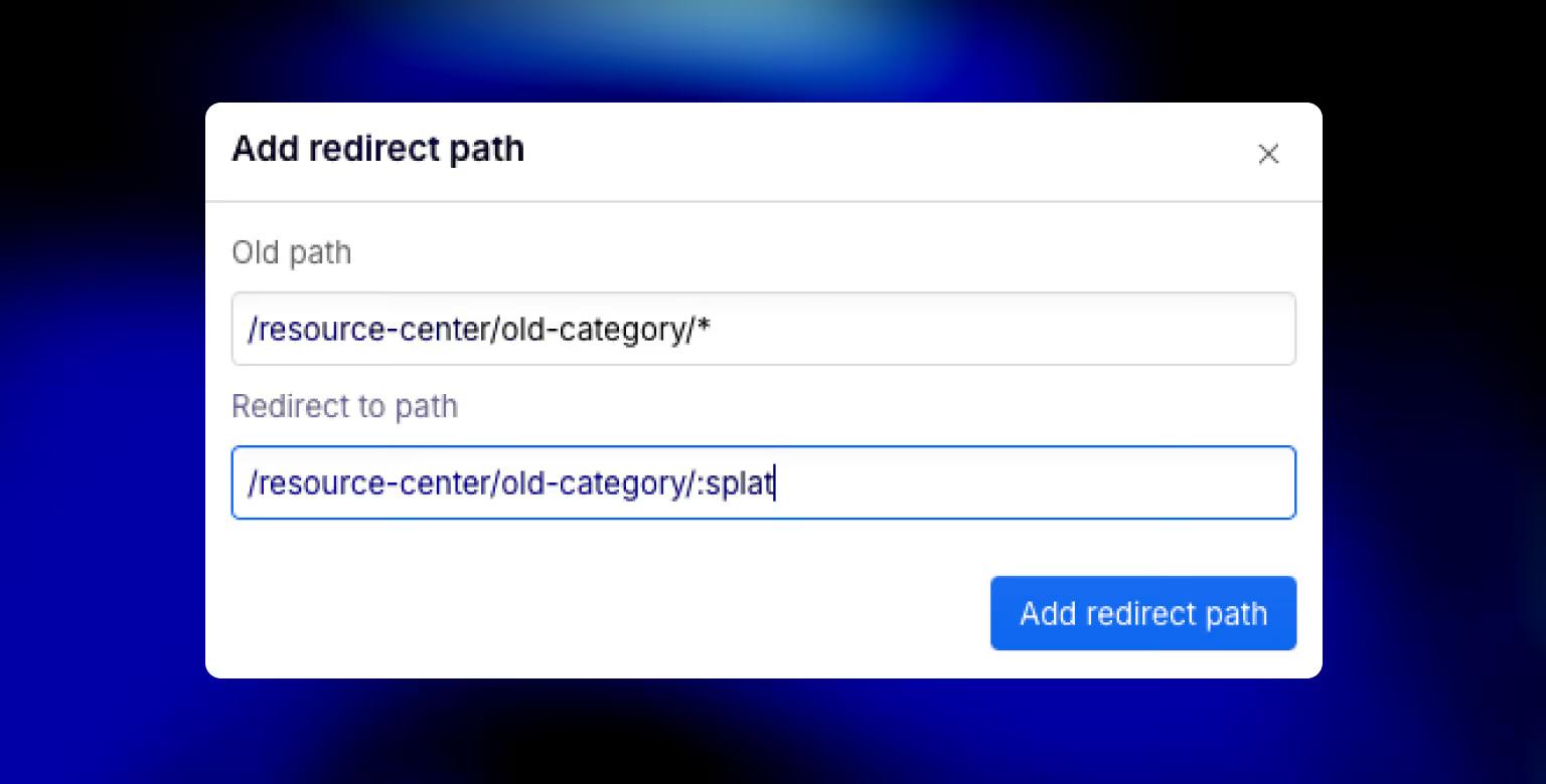 301 Redirects in Webflow: Wildcard Redirects