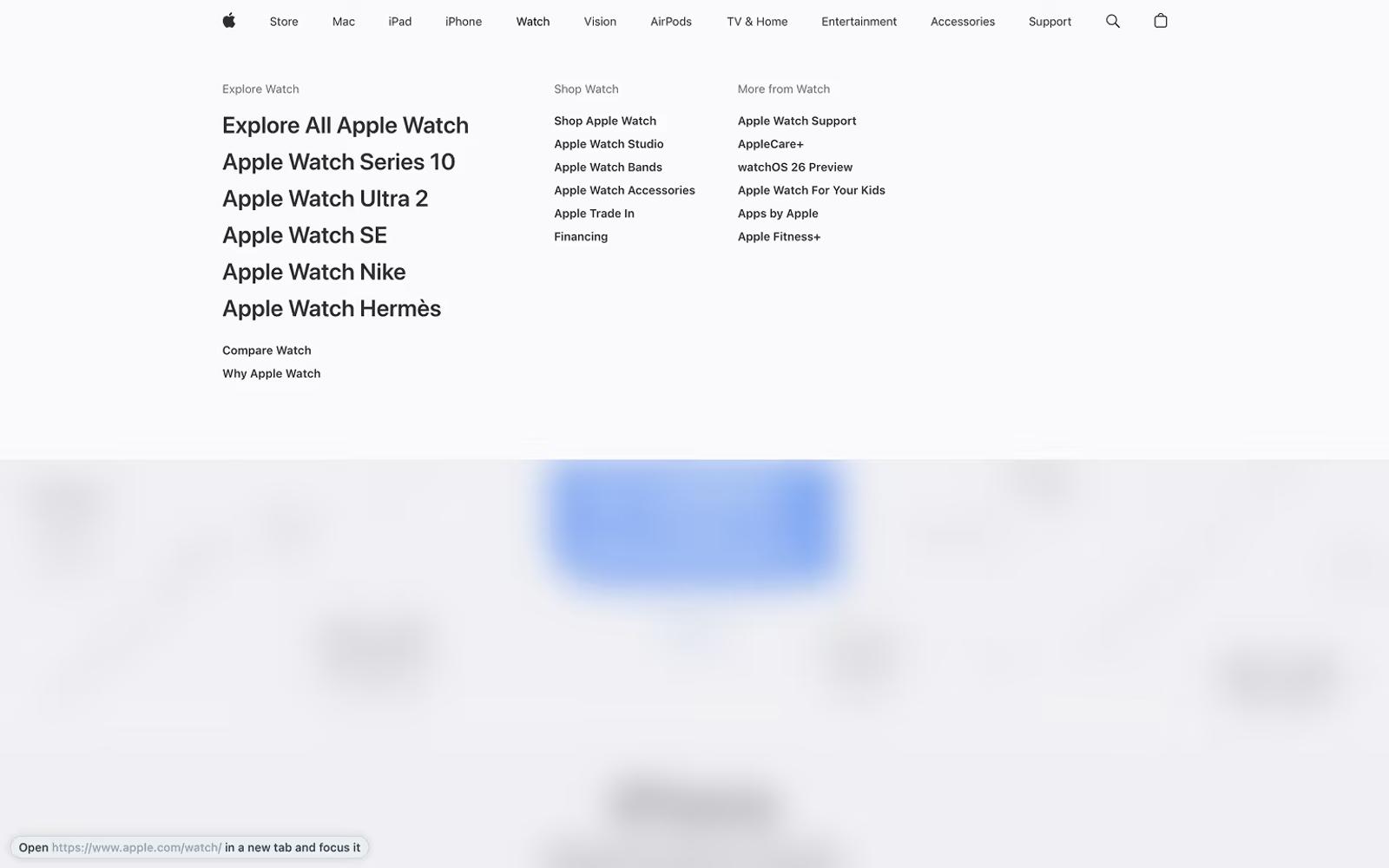 Apple Meganav Menu Example