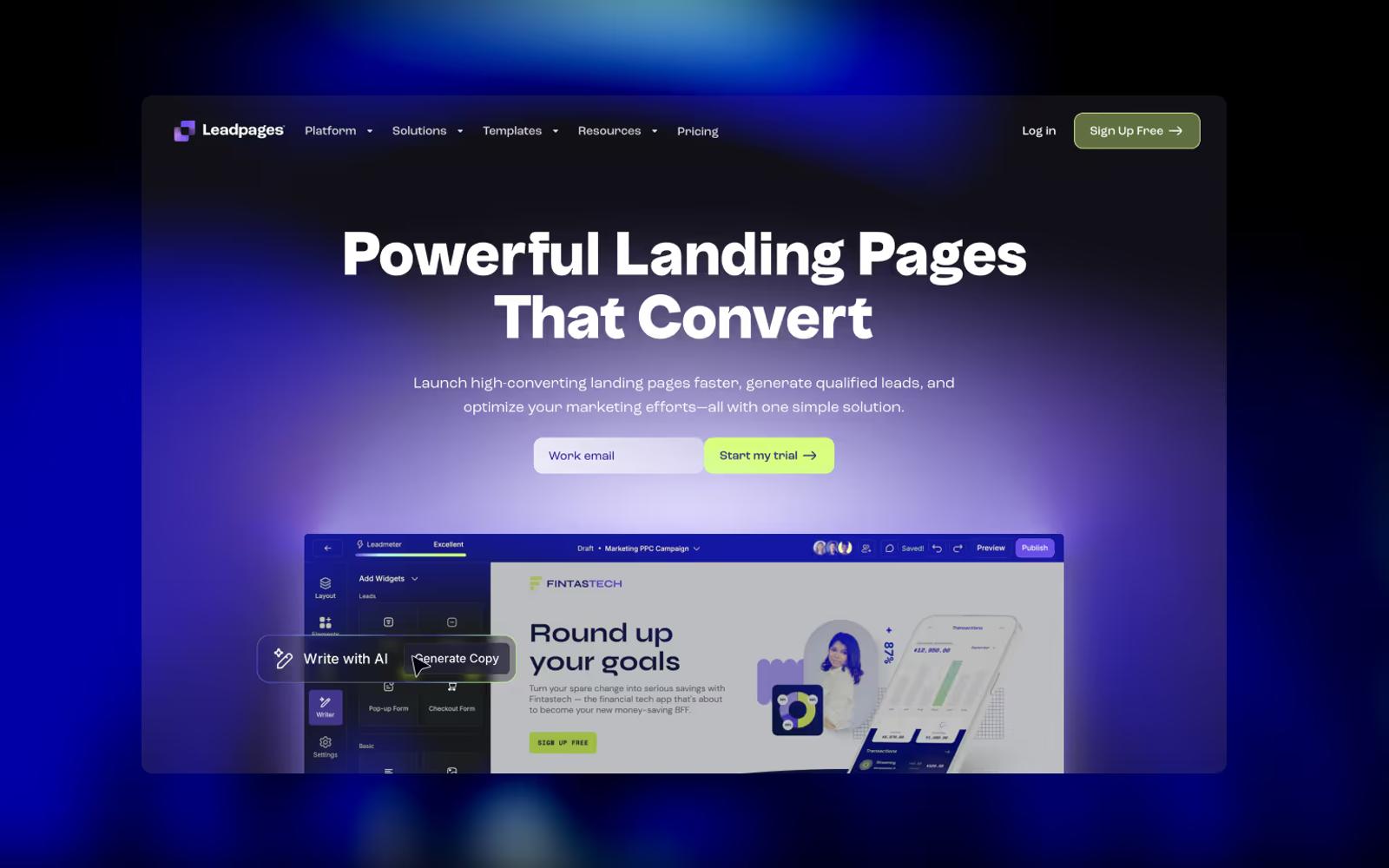 Leadpages: Unbounce Alternative #3