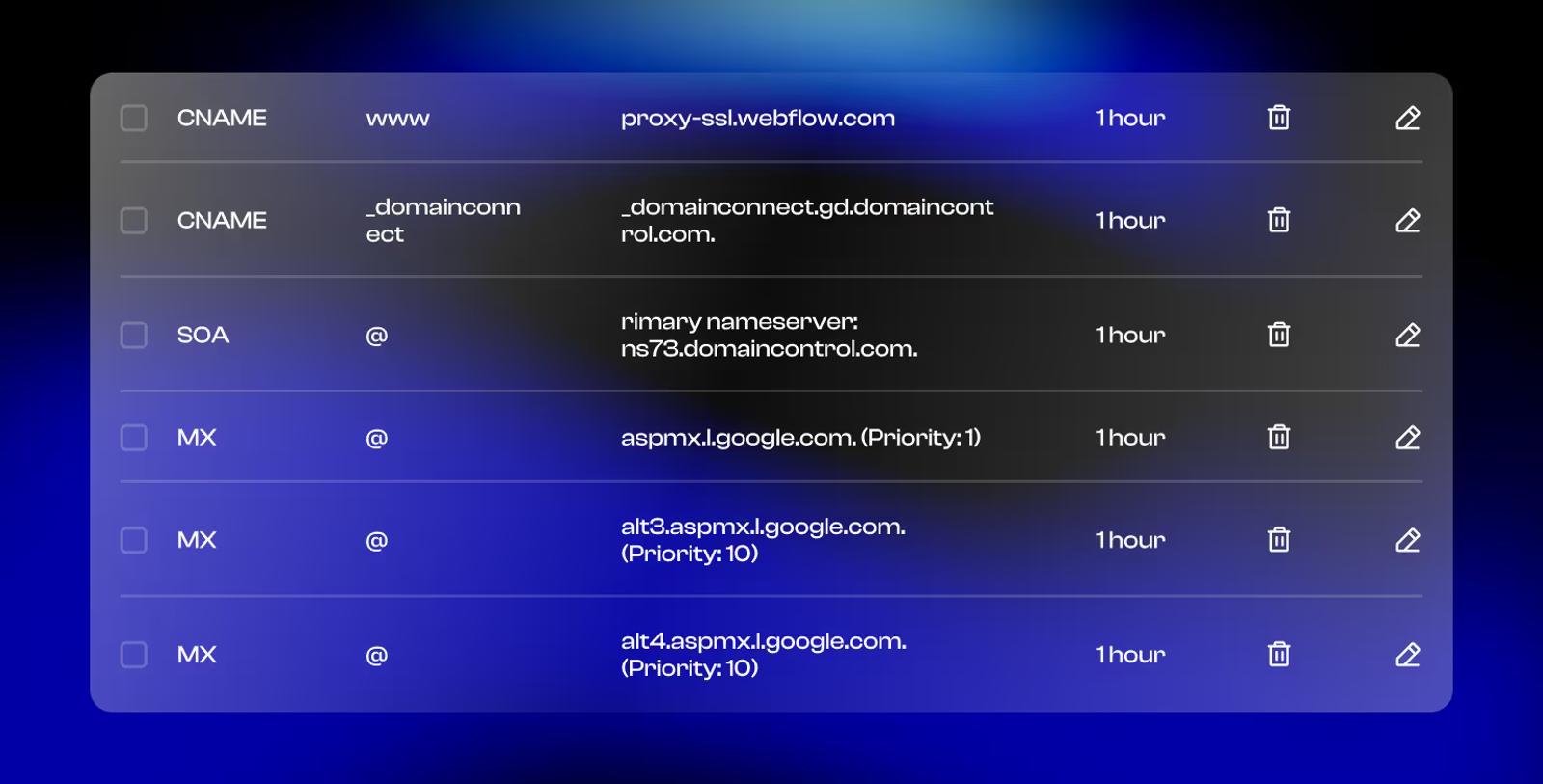 Custom Emails in Webflow | Setting up records