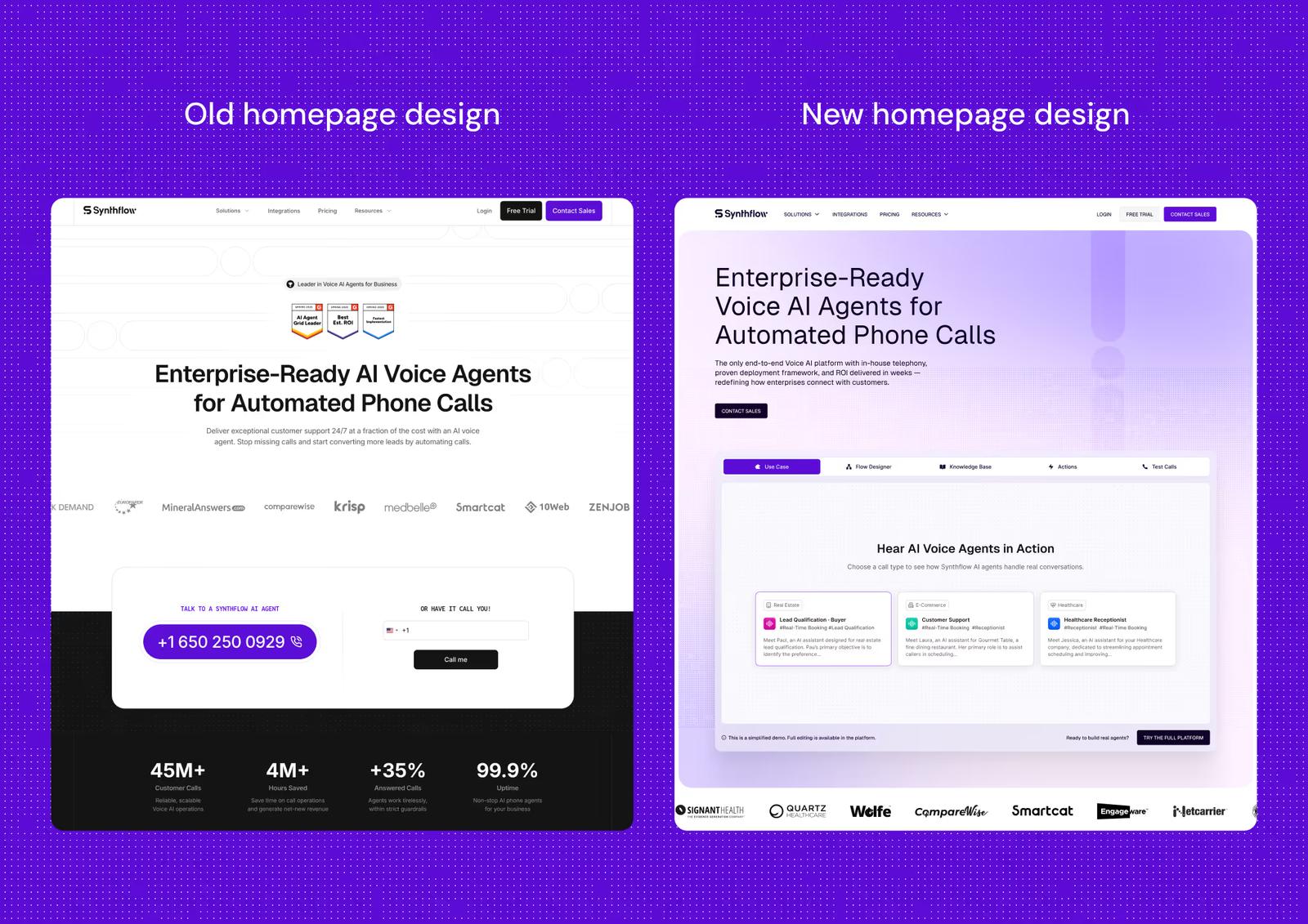 Synthflow AI: Turning $20M Raise Into a Scalable Web Presence project screenshot 4