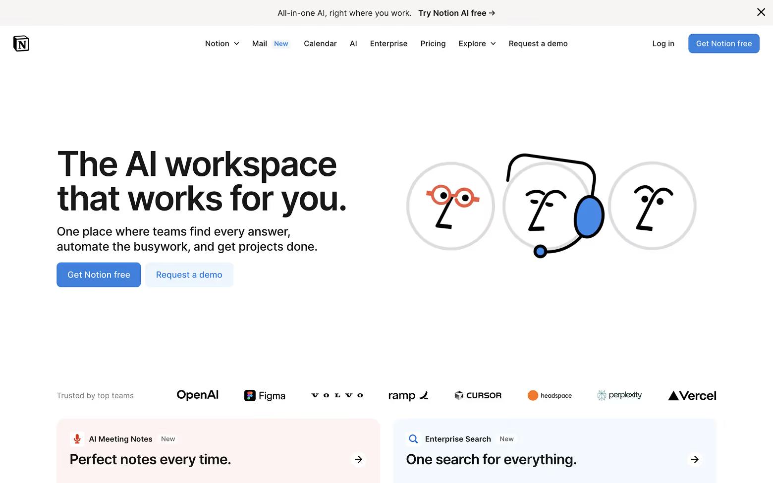 AI Website Example 27: Notion.com