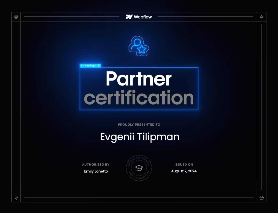 Khod Webflow Partnership Certification