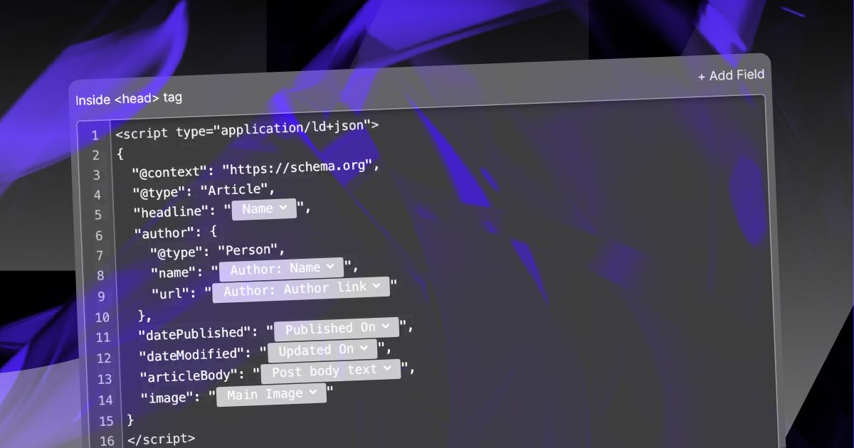 Adding schema markup in Webflow