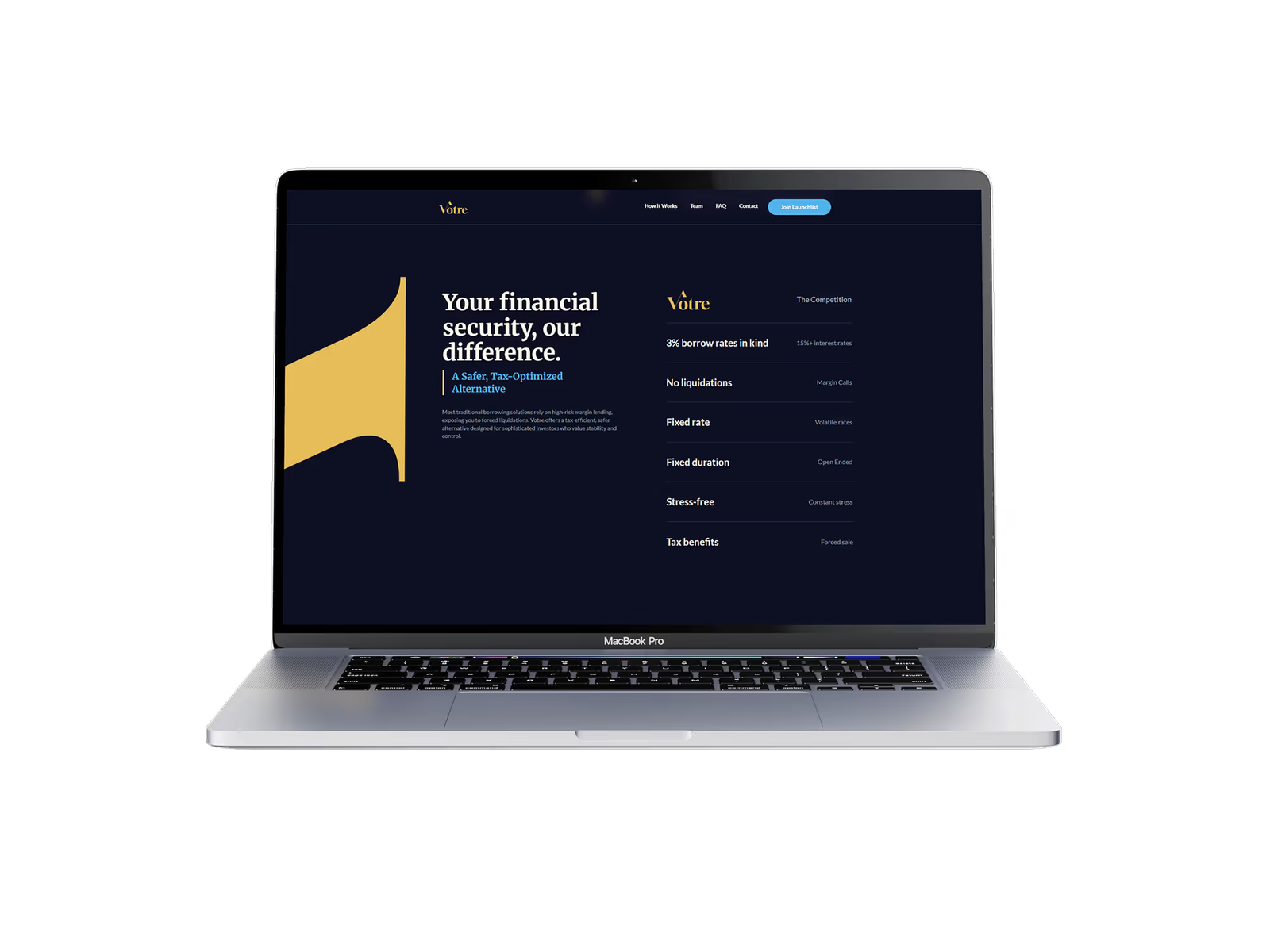 Votre: From DeFi Mechanics to a $3.75M Seed-Backed Investor Narrative project screenshot 5