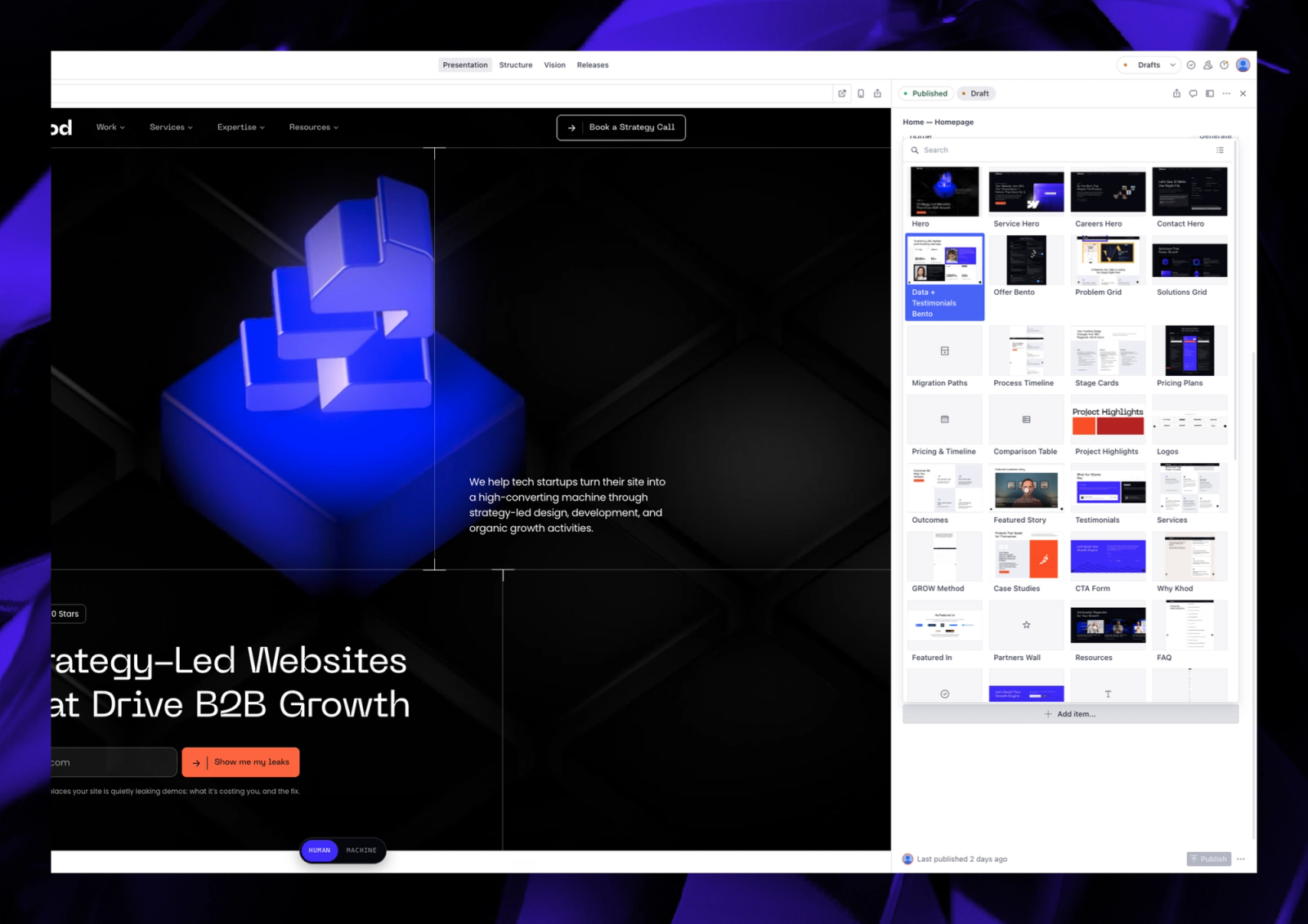 Off Webflow: The Migration, and What Speed Bought Us Since screenshot 6