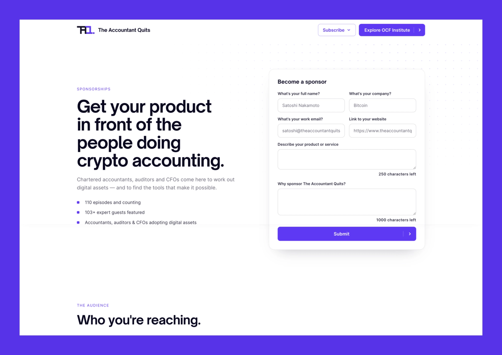 The Accountant Quits: A Brand Going Back to Its Roots project screenshot 6