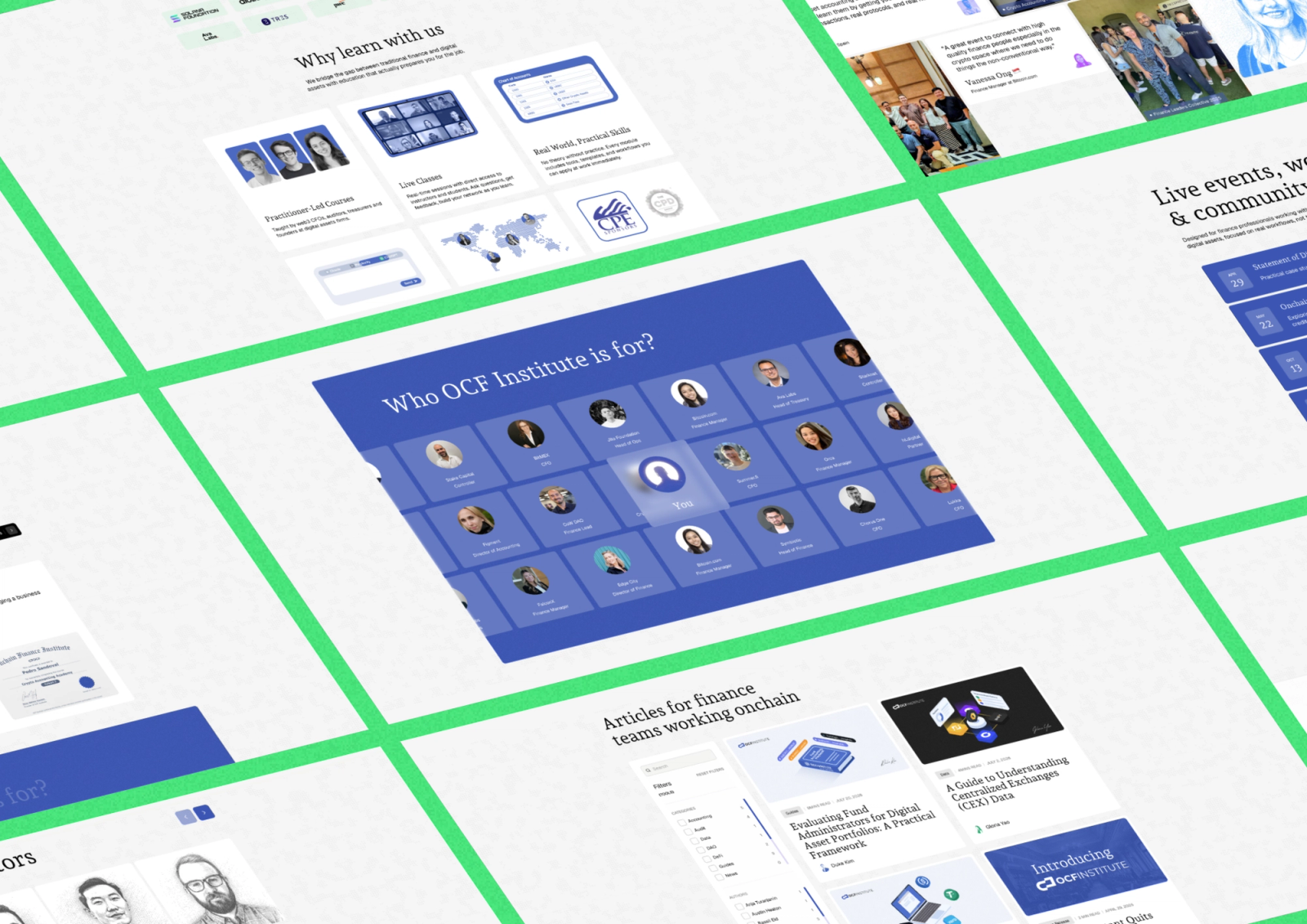 On-Chain Finance Institute: Splitting the Brand Without Losing the Traffic project screenshot 3