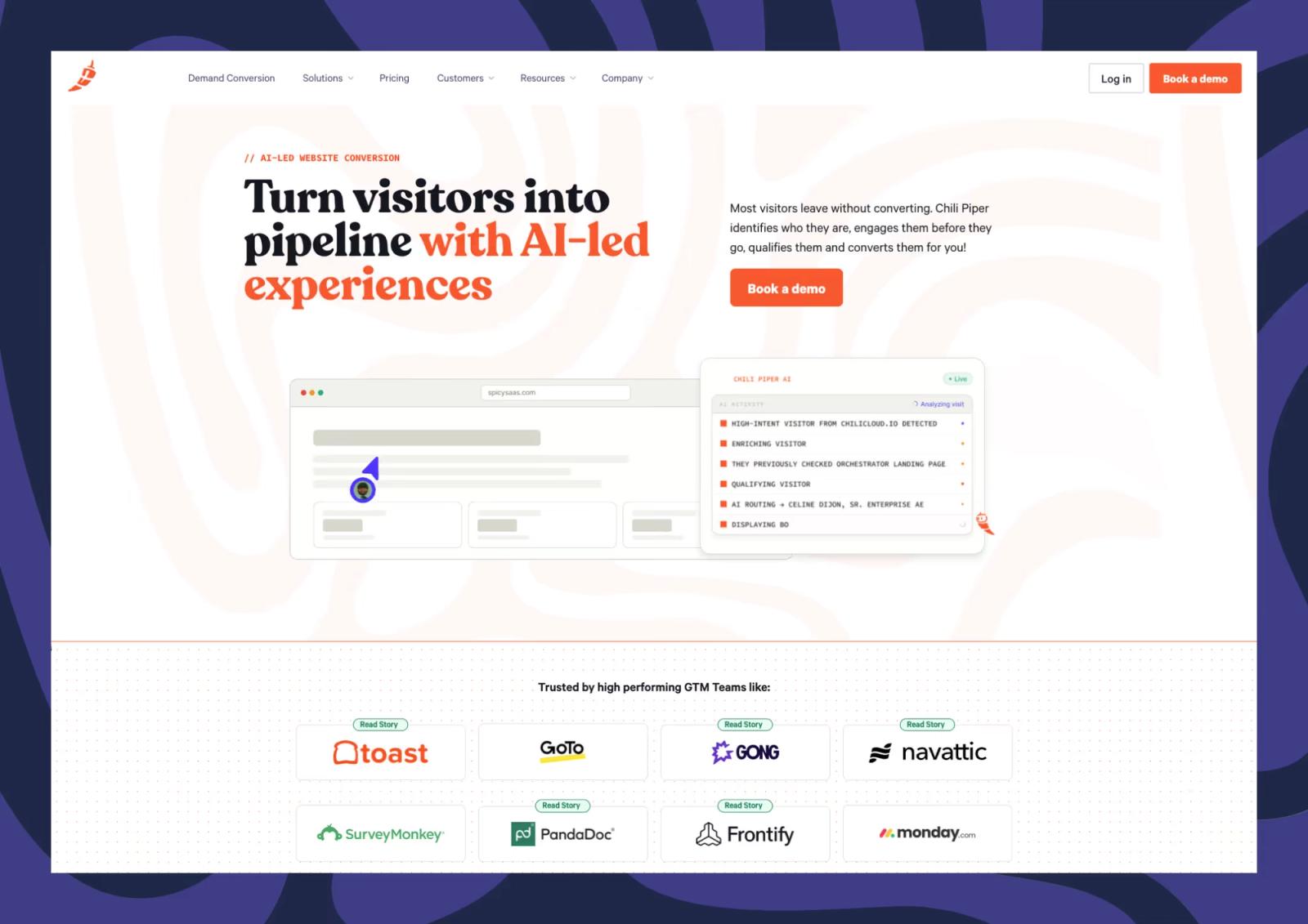 Chili Piper: Repositioning & Solving a $65K/Year Webflow Enterprise Problem project screenshot 2