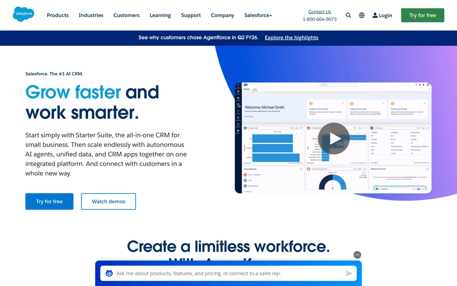 B2B website example #14: Salesforce