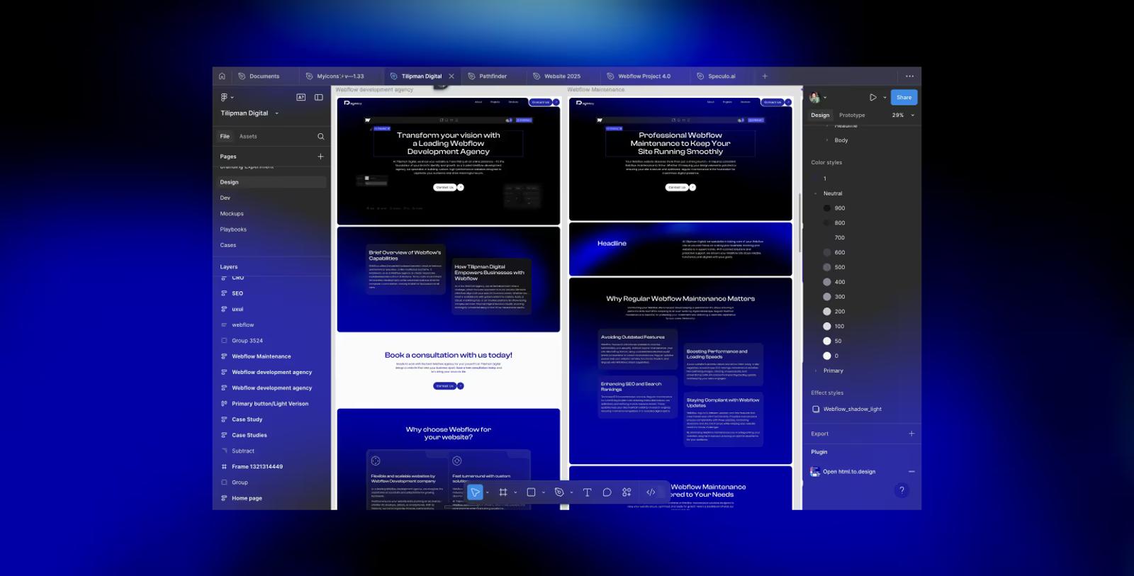 Duplicate Page for Ease of Content Swapping