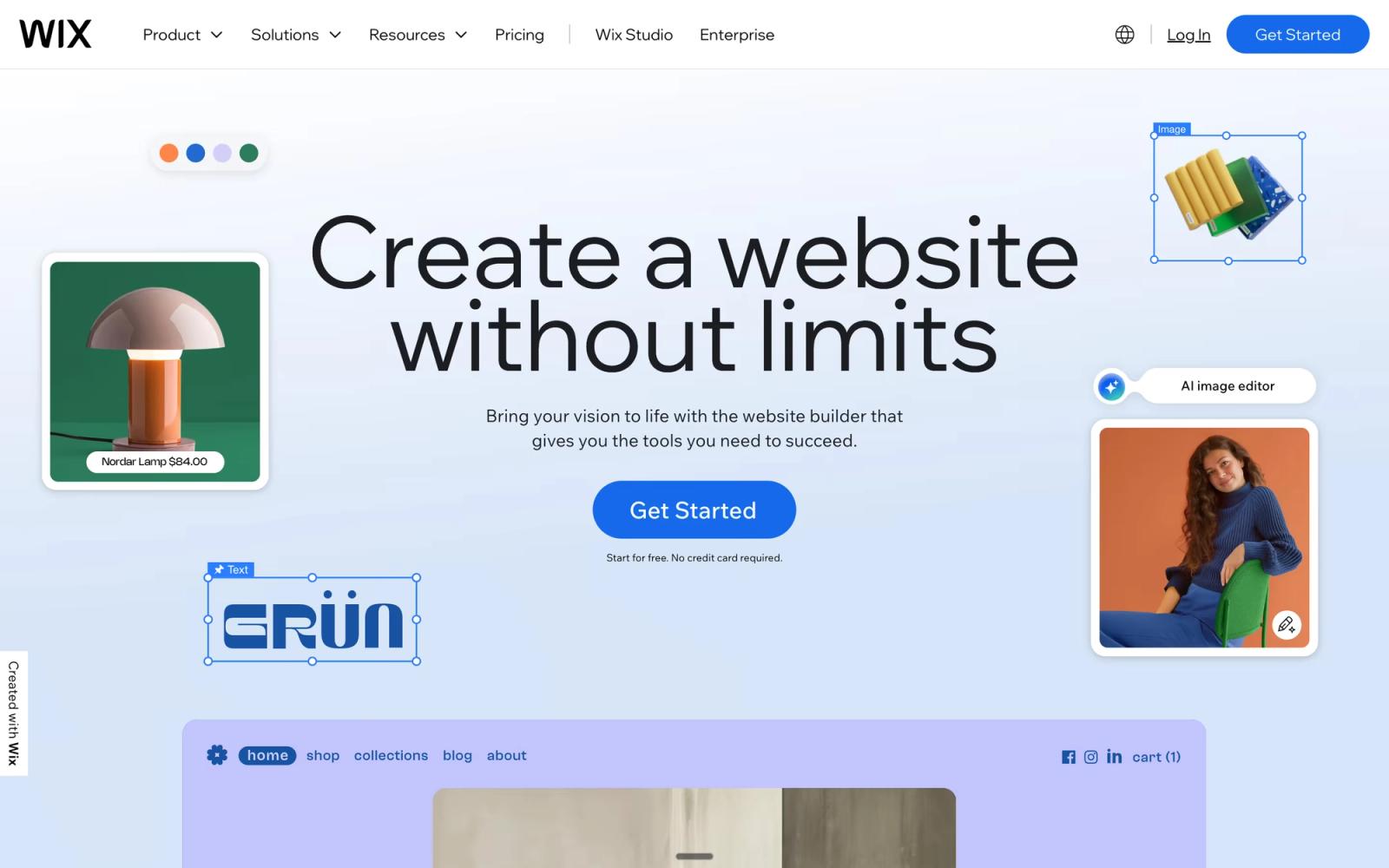 Wix is a Squarespace alternative 
