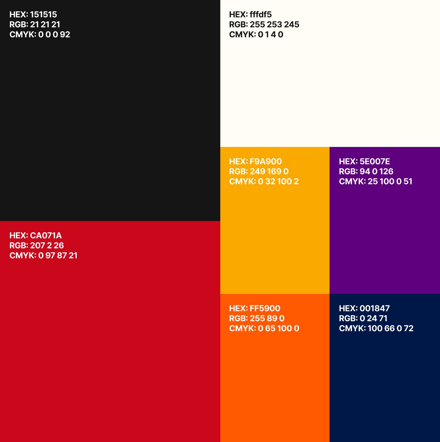 Warm color palette from the Bland website used as a cozy design example