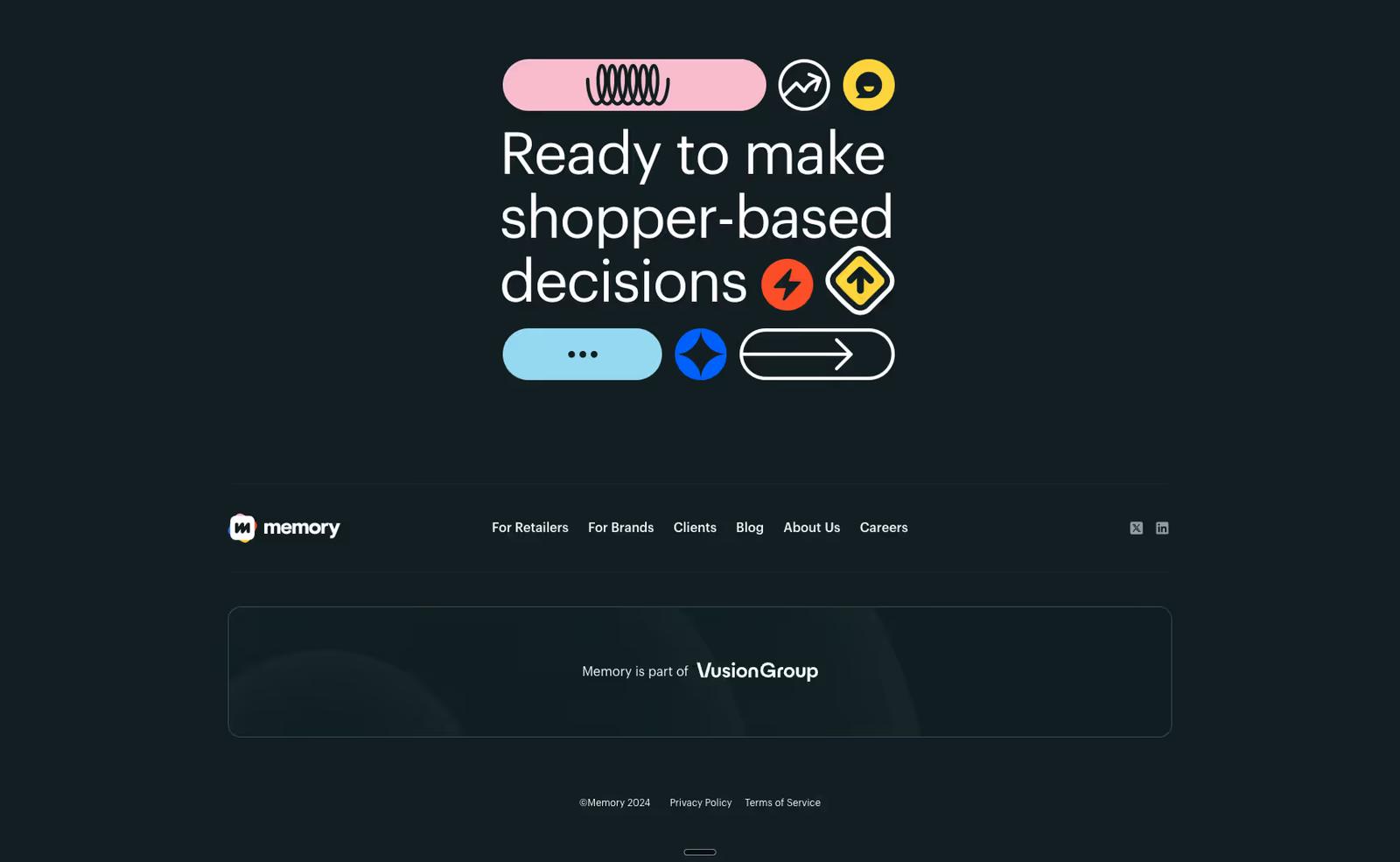 Website footer example #20: Inthememory