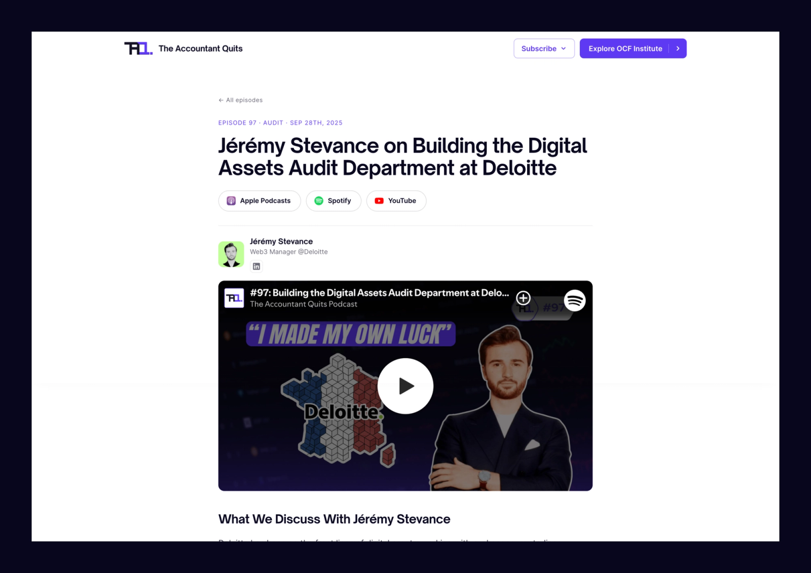 The Accountant Quits: A Brand Going Back to Its Roots project screenshot 7