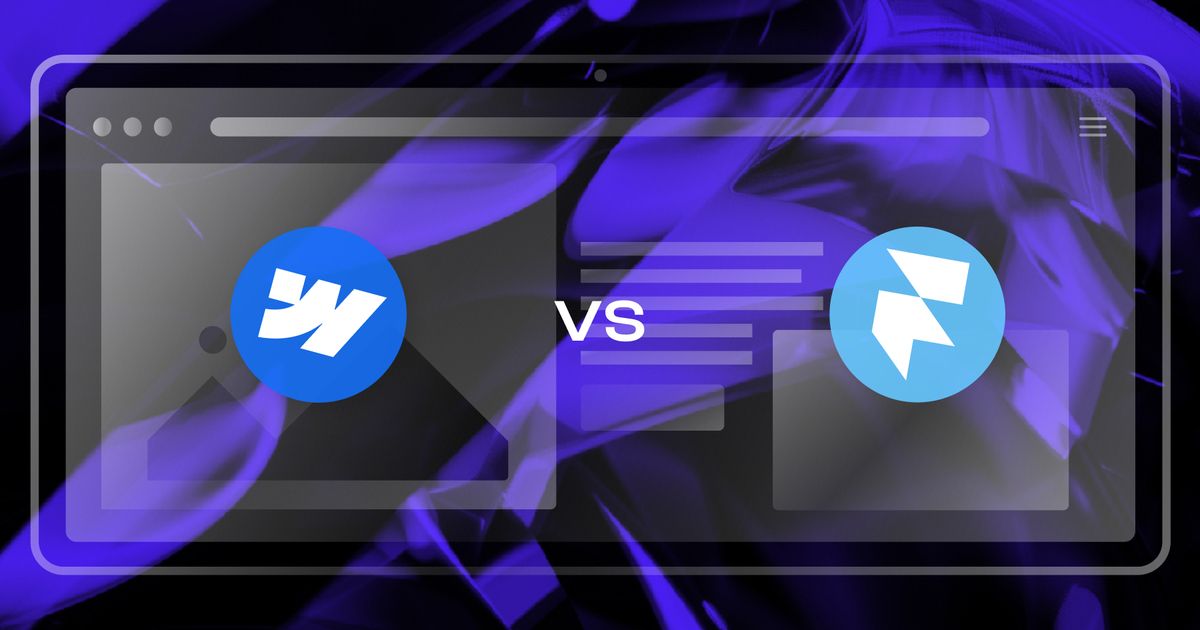 Framer vs Webflow comparison for 2026