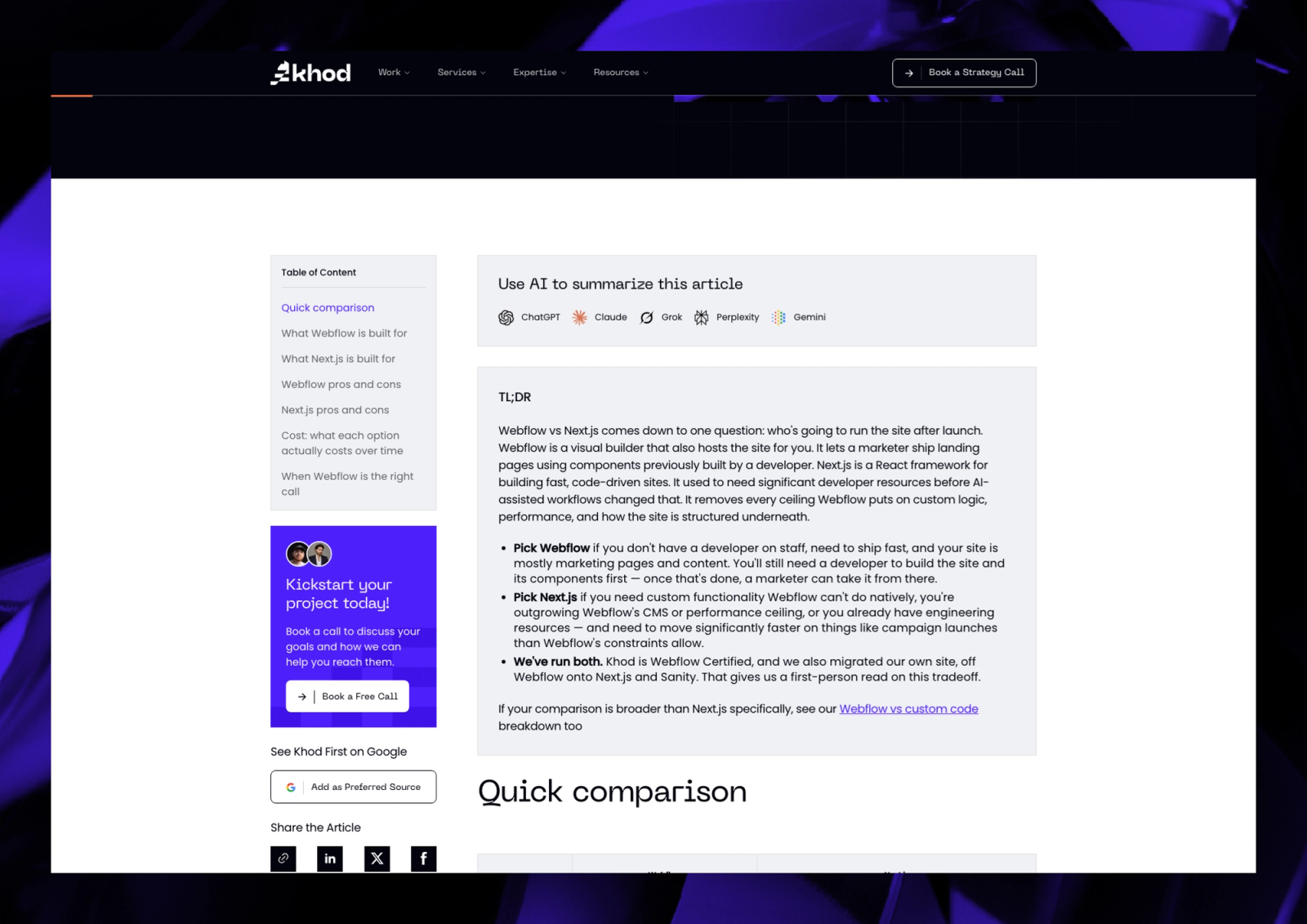 Off Webflow: The Migration, and What Speed Bought Us Since screenshot 5