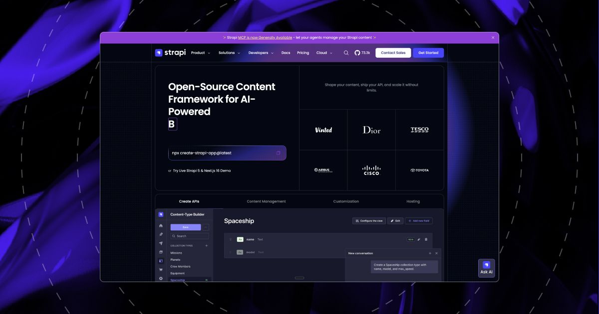 Strapi CMS with Next.js: an open-source, self-hosted headless CMS
