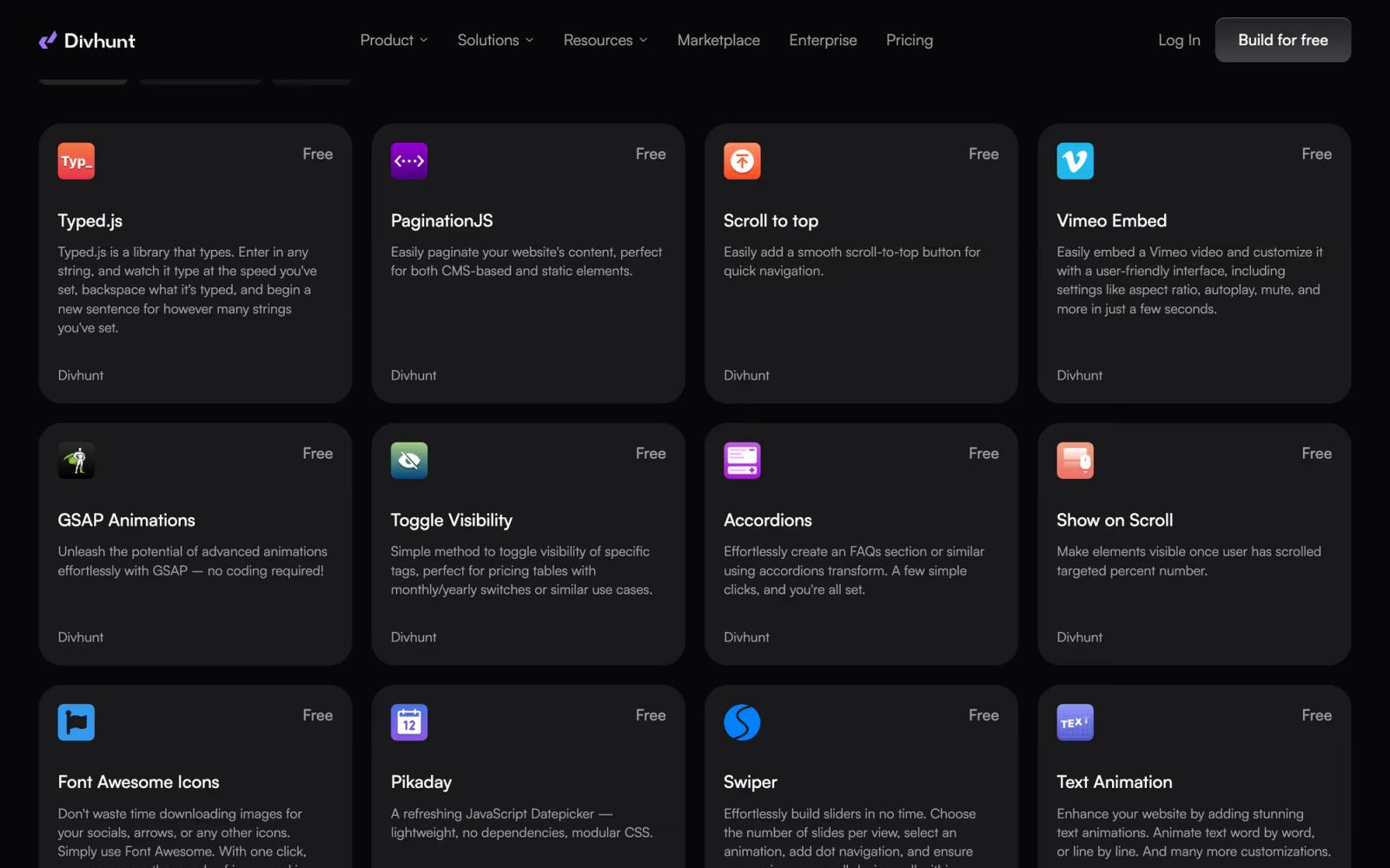 Divhunt vs Webflow — Divhunt's Plugins Ecosystem