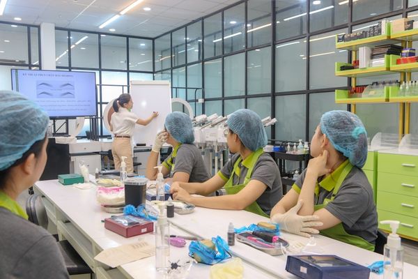 A group of people sitting around a table