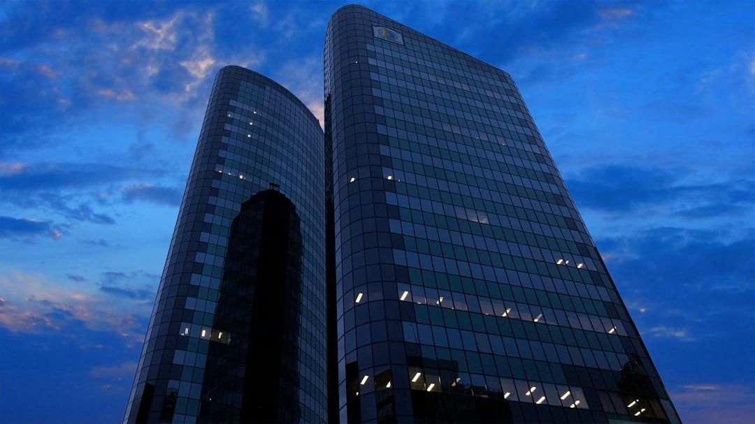 black high rise buildings