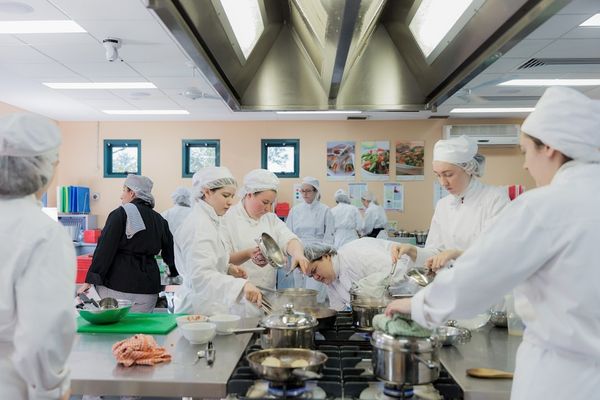 people inside kitchen