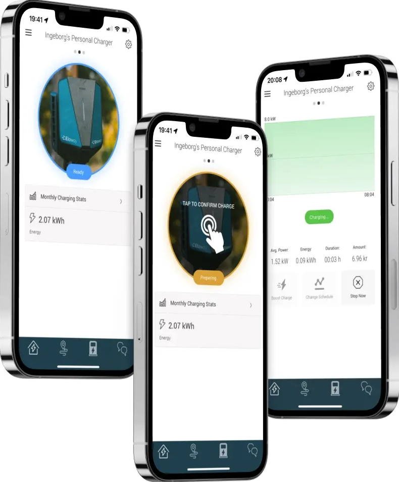 Bild aufladen starten in der Elaway app