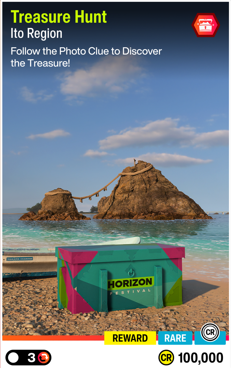 Ito Region Treasure Hunt for 100,000 CR