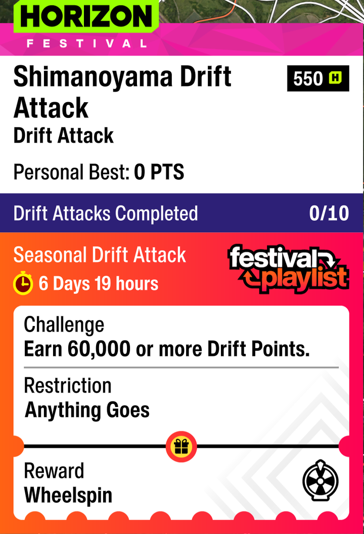 Shimanoyama Drift Attack detail