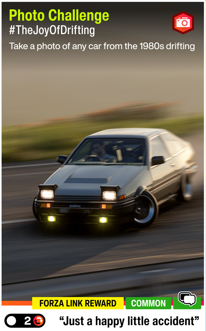 Photo Challenege for "Just a happy little accident" Forza Link