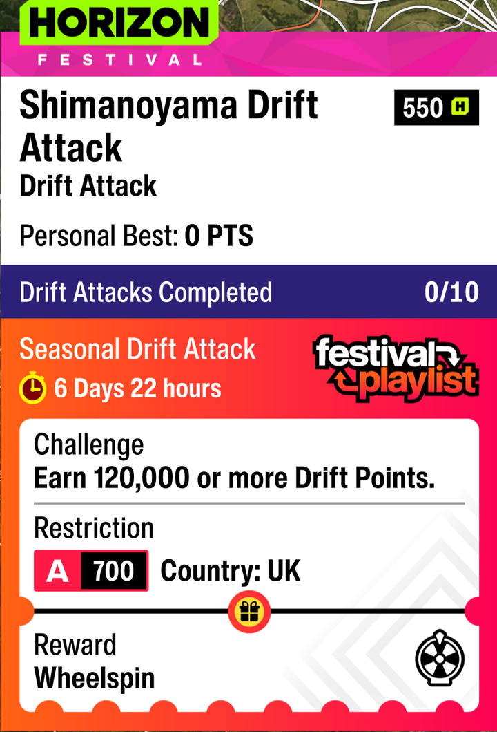 Shimanoyama Drift Attack detail