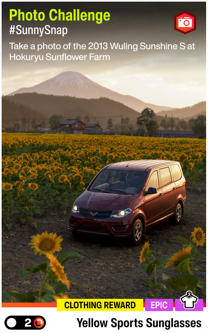 #SunnySnap Photo Challenge with the 2013 Wuling Sunshine S to earn the Yellow Sports Sunglasses