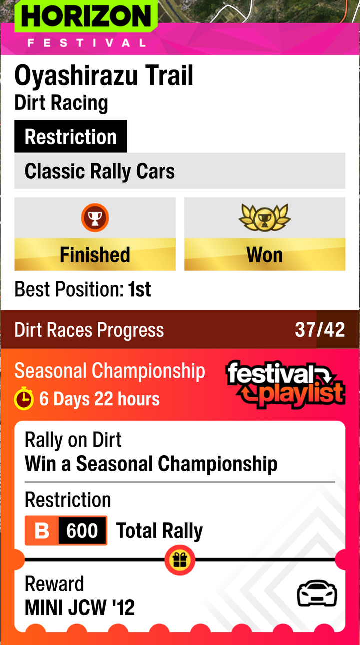 Rally on Dirt detail