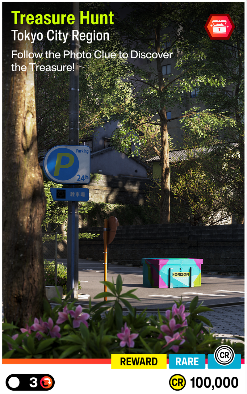 Tokyo City Region Treasure Hunt for 100,000 CR