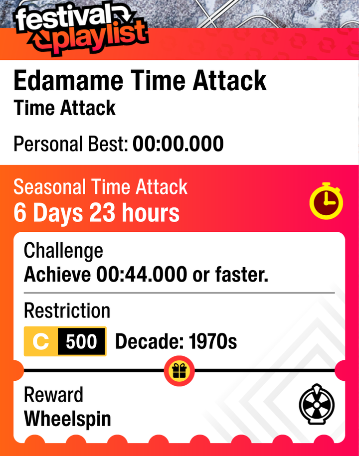 Edamame Time Attack detail
