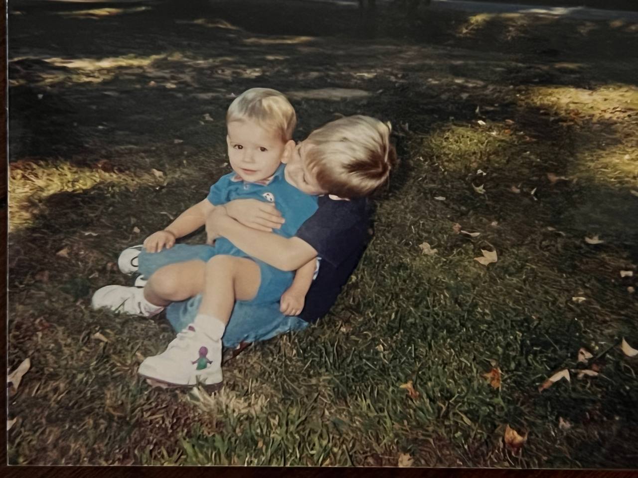 Big brother moment with my younger brother.