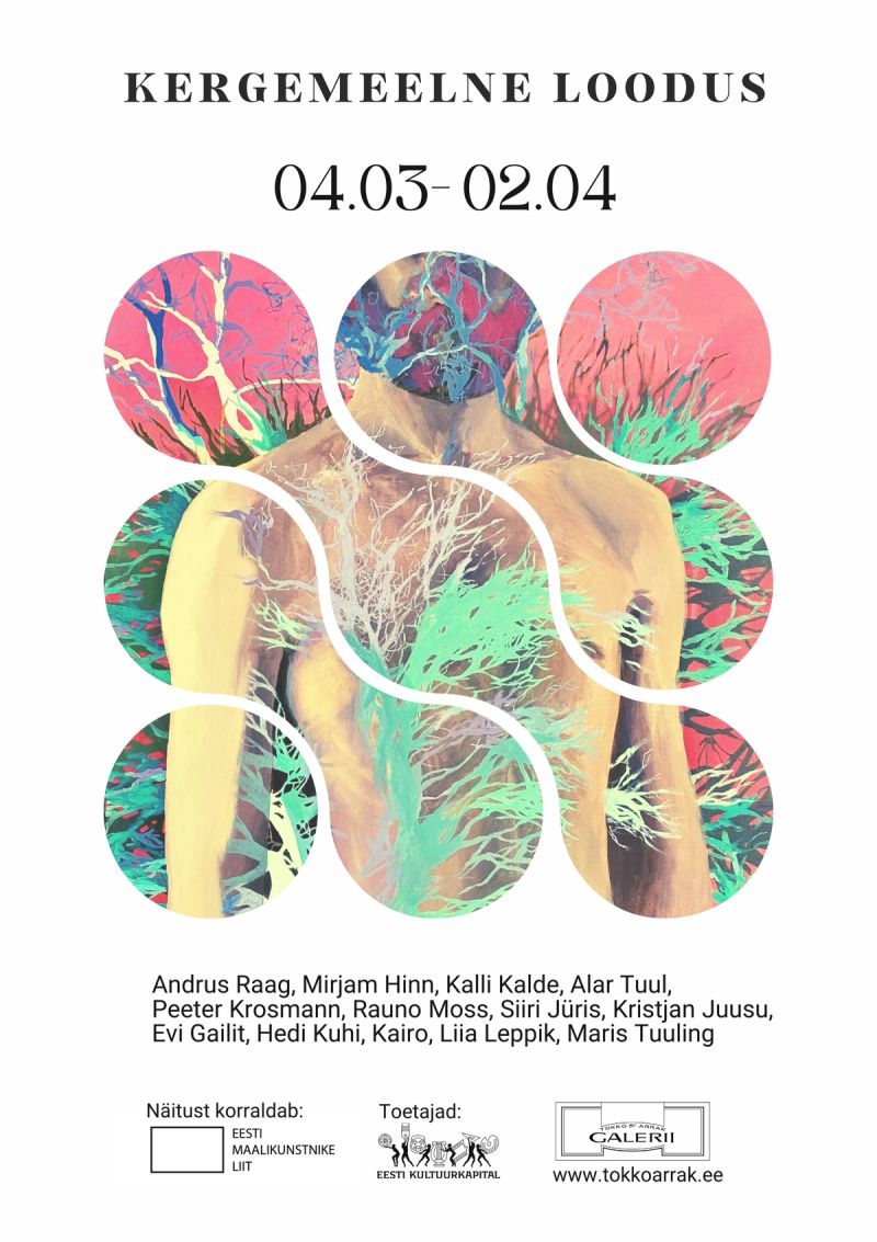 Näituse "Kergemeelne loodus" plakat