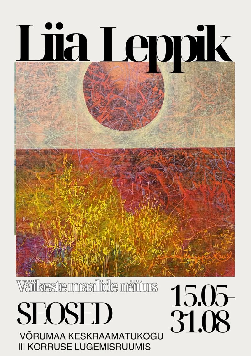 Näituse "Seosed" plakat