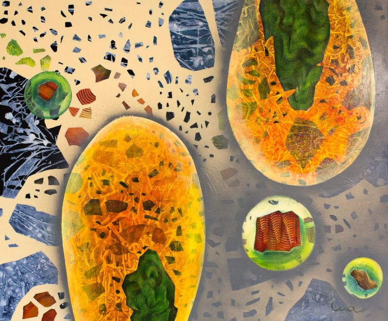 Liia Leppiku maal KAITSTES METSA