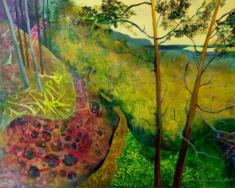 Liia Leppiku maal PUUD TULEVAD LÄHEMALE