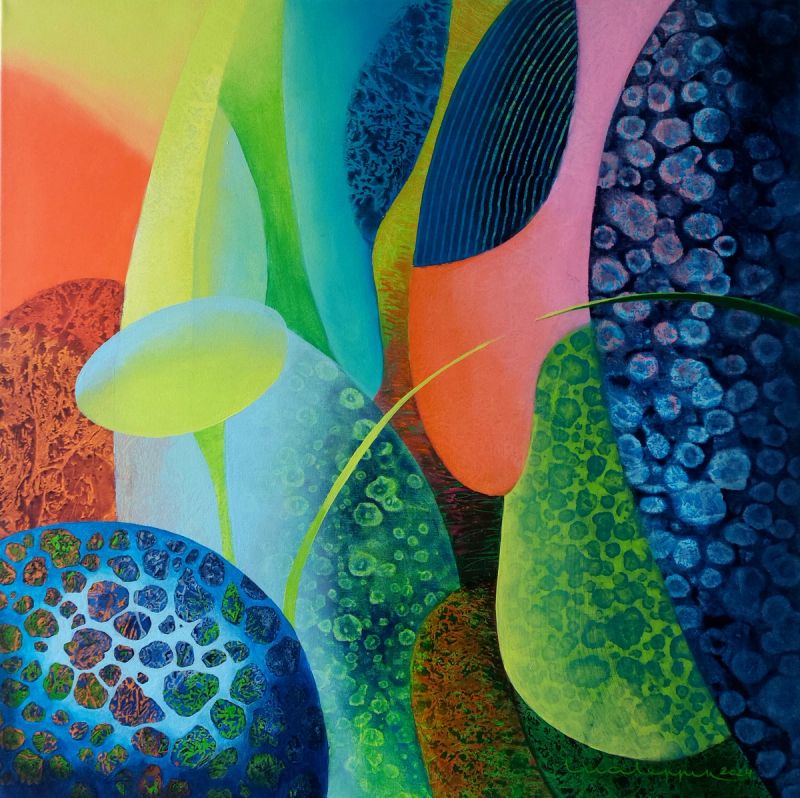 Liia Leppiku maal KUI ÕITSEVAD HELLERMEENIAD