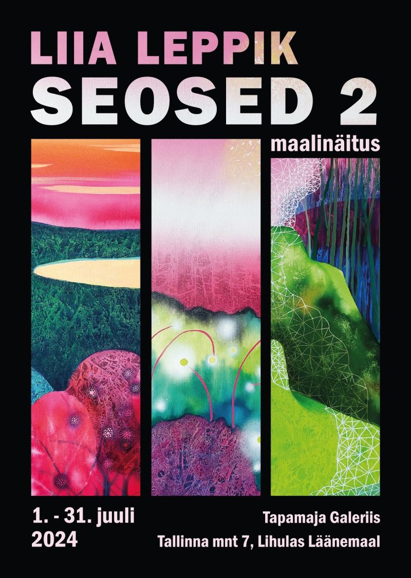 Näituse "Seosed II" plakat