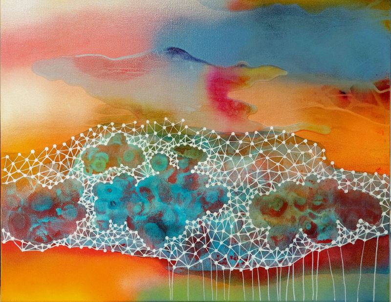 Liia Leppiku maal PUNANE KUU