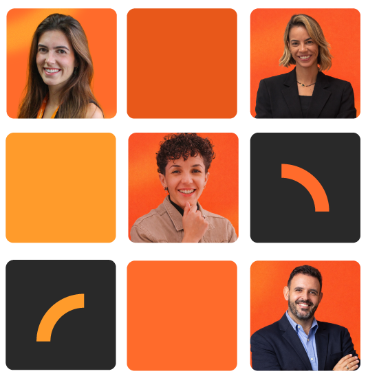 Grade de fotos da equipe Taking